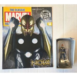 Eaglemoss 1:16 Classic Marvel Figurine‎ w/Book: Nova #54